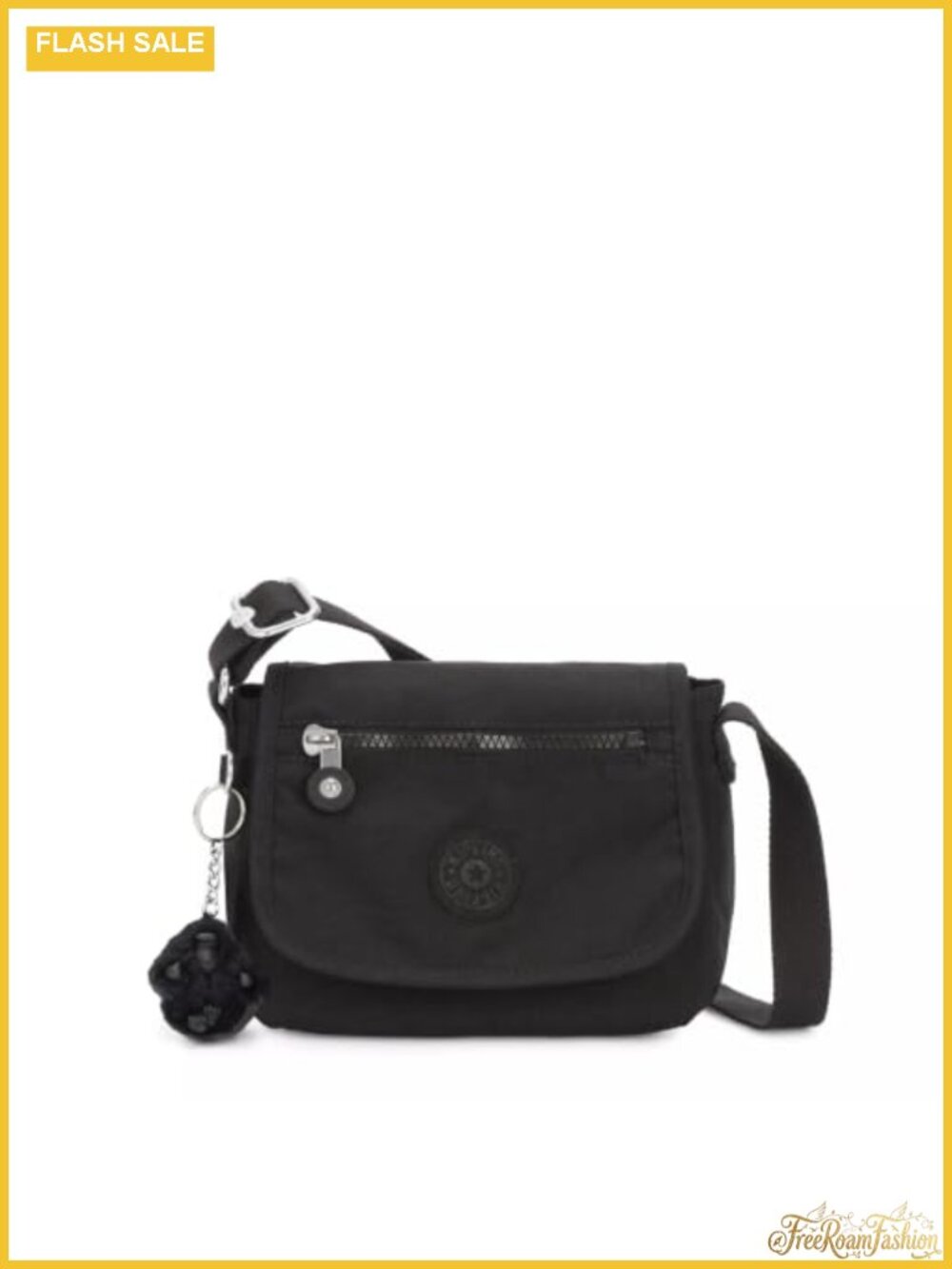 Water Resistant Crinkled Nylon Mini Crossbody Bag Adjustable Strap